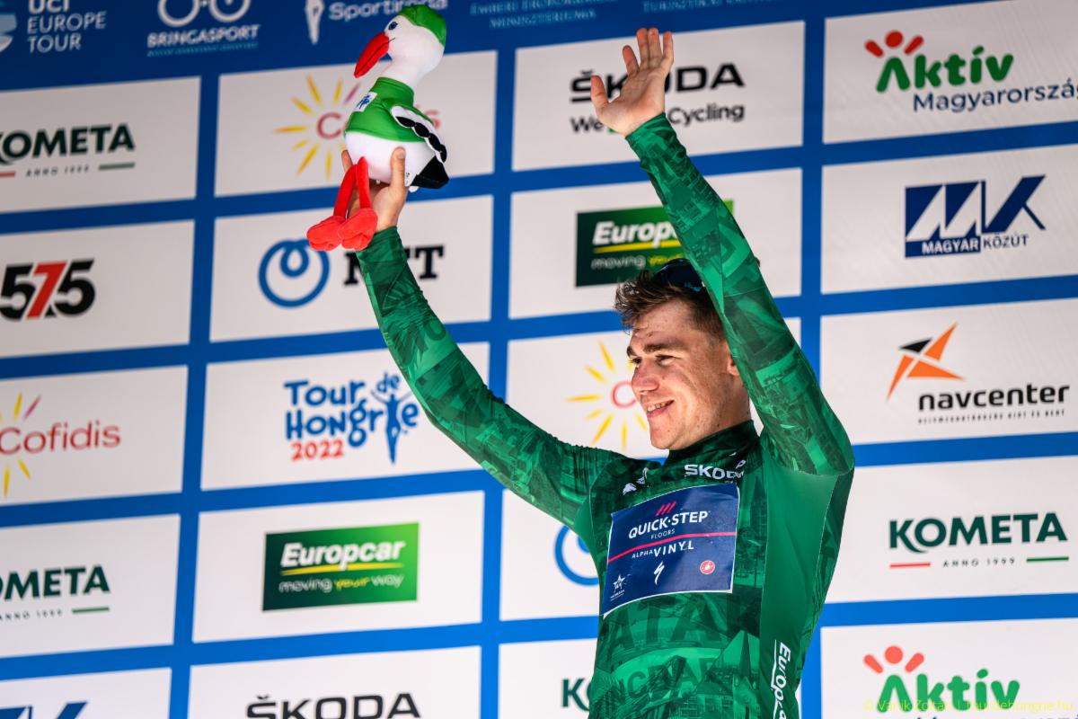 A 2022-es Tour de Hongrie zöld trikósát, Fabio Jakobsent idén Európa-bajnoki mezben kell keresnünk